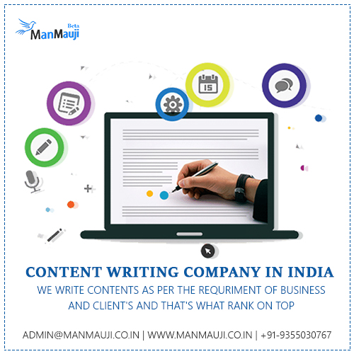 _manmauji's tweet photo. We provide the best content writing services in all over India. Call us @ +91-9355030767 and more details click on https://t.co/ceuxyIqqy9.
#ContentWritingService #QualityContent #SEOFriendlyContent #ManMauji https://t.co/DMBNPMKvaH