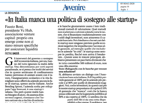 marcoregni's tweet photo. Sulle #startup leggere intervista  @pietrosacco a Fausto Boni via @Avvenire_Nei https://t.co/t16jN3HlIx