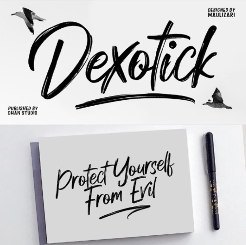dhanstudio's tweet photo. 🔥FREE FONT💥
Dexotick Font On Dafont 
DOWNLOAD HERE https://t.co/zM8ehguxZ4
https://t.co/2vbm0GAlXA https://t.co/zM8ehguxZ4            By Dhan studio
#freefont #free #font #script #brushfont #art #graphic https://t.co/yn0bnzs2Df