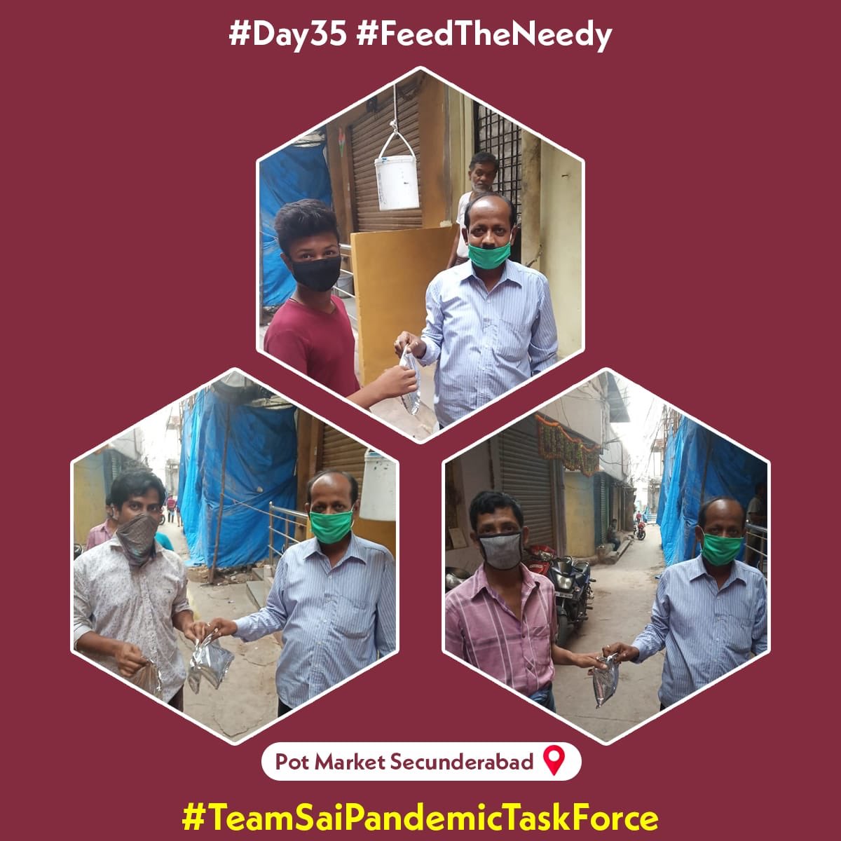 pm_saiprasad's tweet photo. Part1/4: #Day35 #FeedTheNeedy
#TeamSaiPandemicTaskForce volunteers are stepping up, taking care of the migrants, & lending a hand to those in need.
#IndiaFightsCorona #StaySafe #FlattenTheCurve #IndiaFightsCoronavirus
@OfficeofJPNadda
@blsanthosh @BJYM https://t.co/bktPb2WEPg