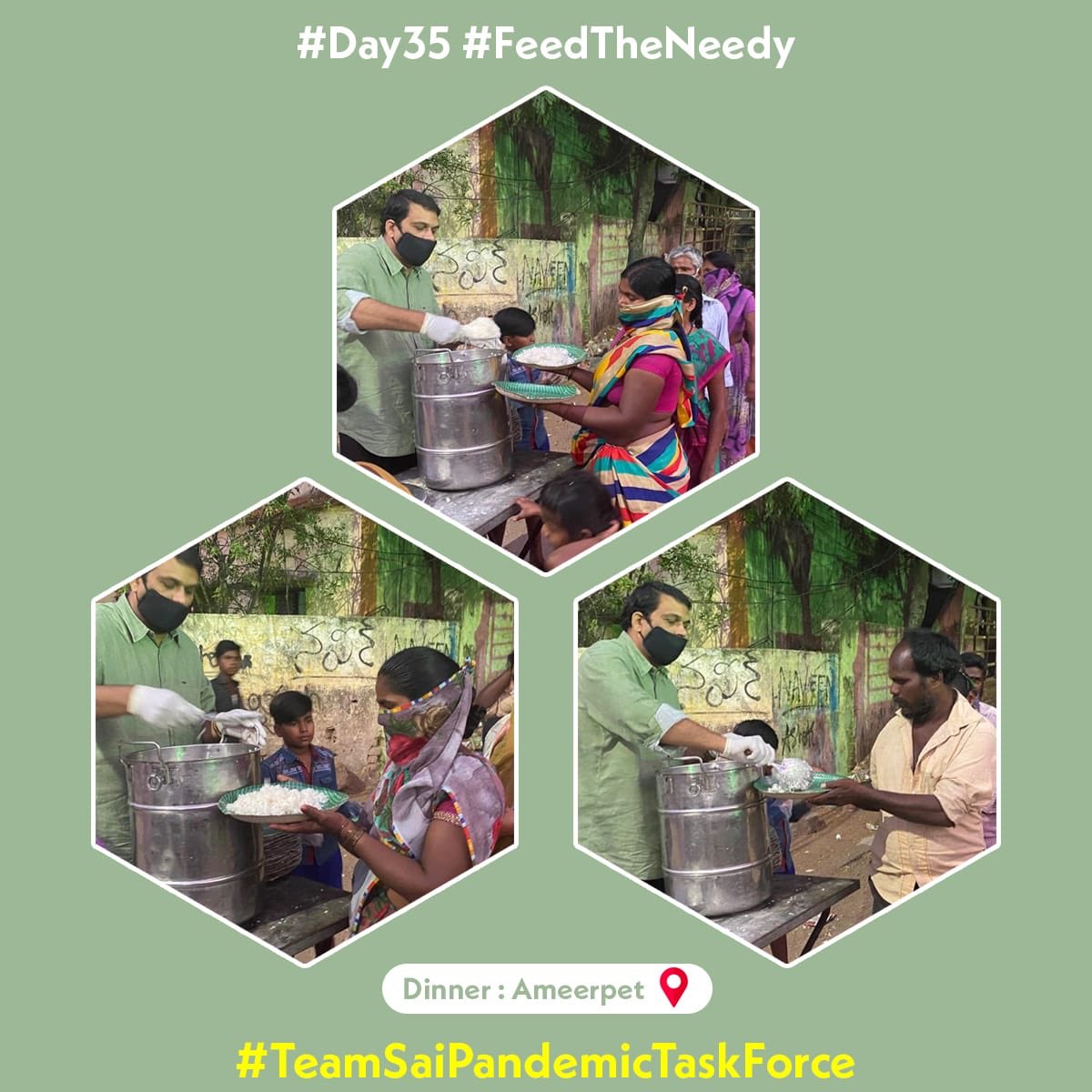 pm_saiprasad's tweet photo. Part1/4: #Day35 #FeedTheNeedy
#TeamSaiPandemicTaskForce volunteers are stepping up, taking care of the migrants, & lending a hand to those in need.
#IndiaFightsCorona #StaySafe #FlattenTheCurve #IndiaFightsCoronavirus
@OfficeofJPNadda
@blsanthosh @BJYM https://t.co/bktPb2WEPg