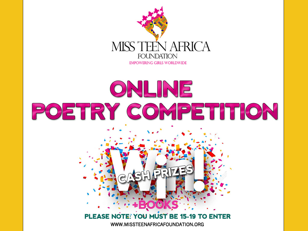 MTAFoundation1's tweet photo. We are bringing our online competition back to help us engage our community and get everyone active at these difficult times. First is our online poetry competition that will launch tomorrow so watch out for details and stand a chance to win cash prizes. #MissTeenAfrica #Queen https://t.co/Yf0QpixO3X