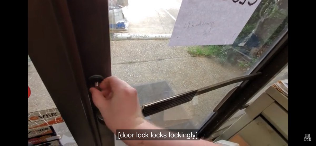 Treker_tech's tweet image. Just came across an episode of @lazygamereviews  where he went to Computer Reset in Texas. As someone who has hearing damage and relies quite a bit on closed captioning, I very much appreciate this humor...It shows a genuine caring you have for including everyone.