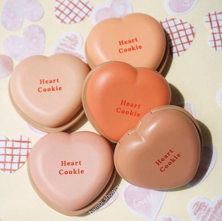 heart cookie blusher