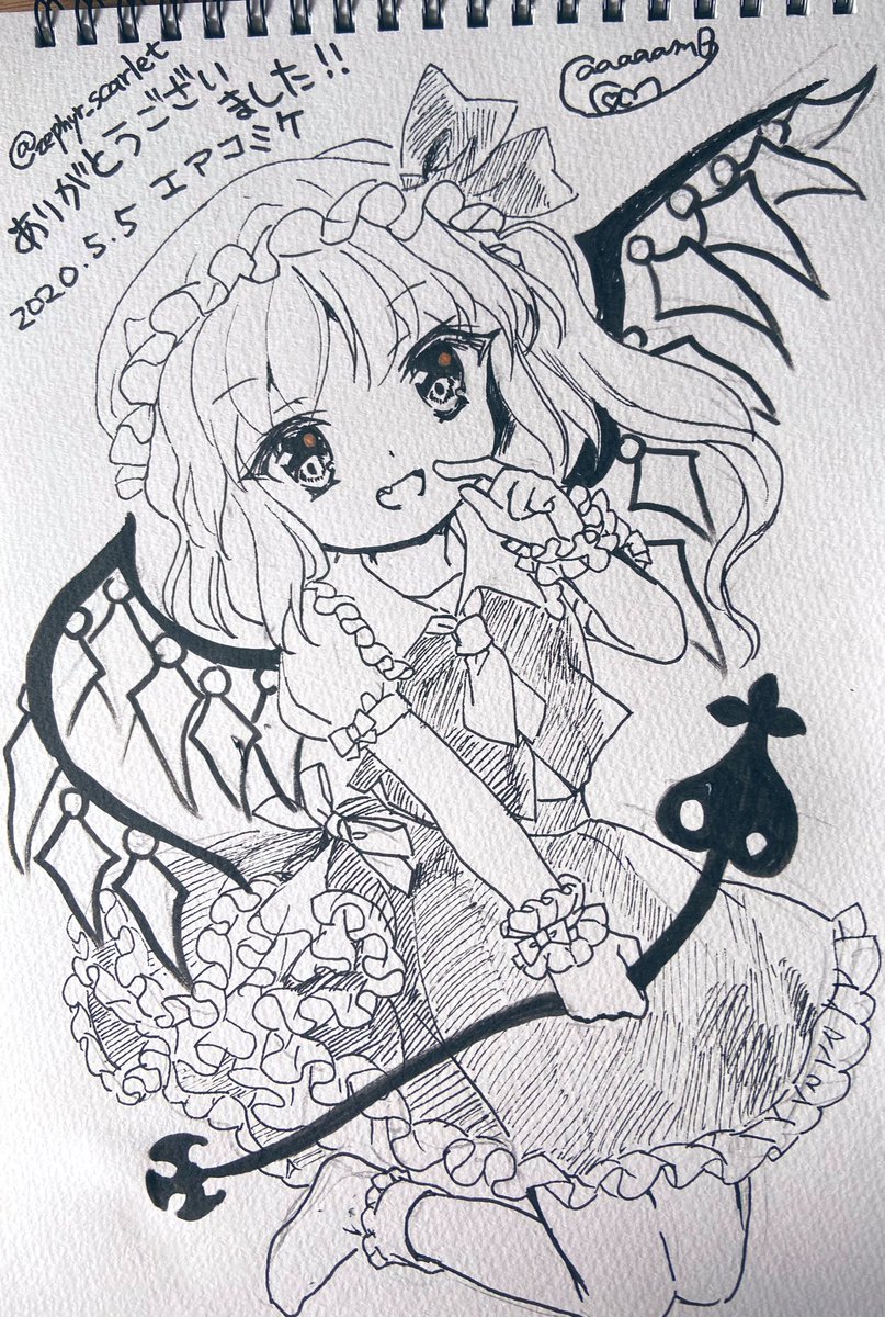 フランちゃん描きました!@zephyr_scarlet 