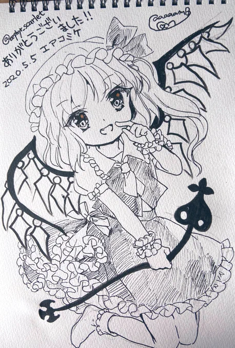 フランちゃん描きました!@zephyr_scarlet 