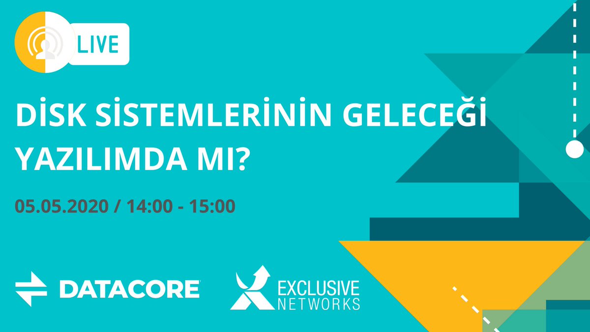 DataCore Software, klasik veri depolama sistemlerinden farklı olarak, kullanıcılarına veri depolama yazılımını ayrı olarak sunar. Veri depolama dünyasının yeni vizyonunu merak ediyorsanız, webinar’ımıza mutlaka katılın. register.gotowebinar.com/register/77060…