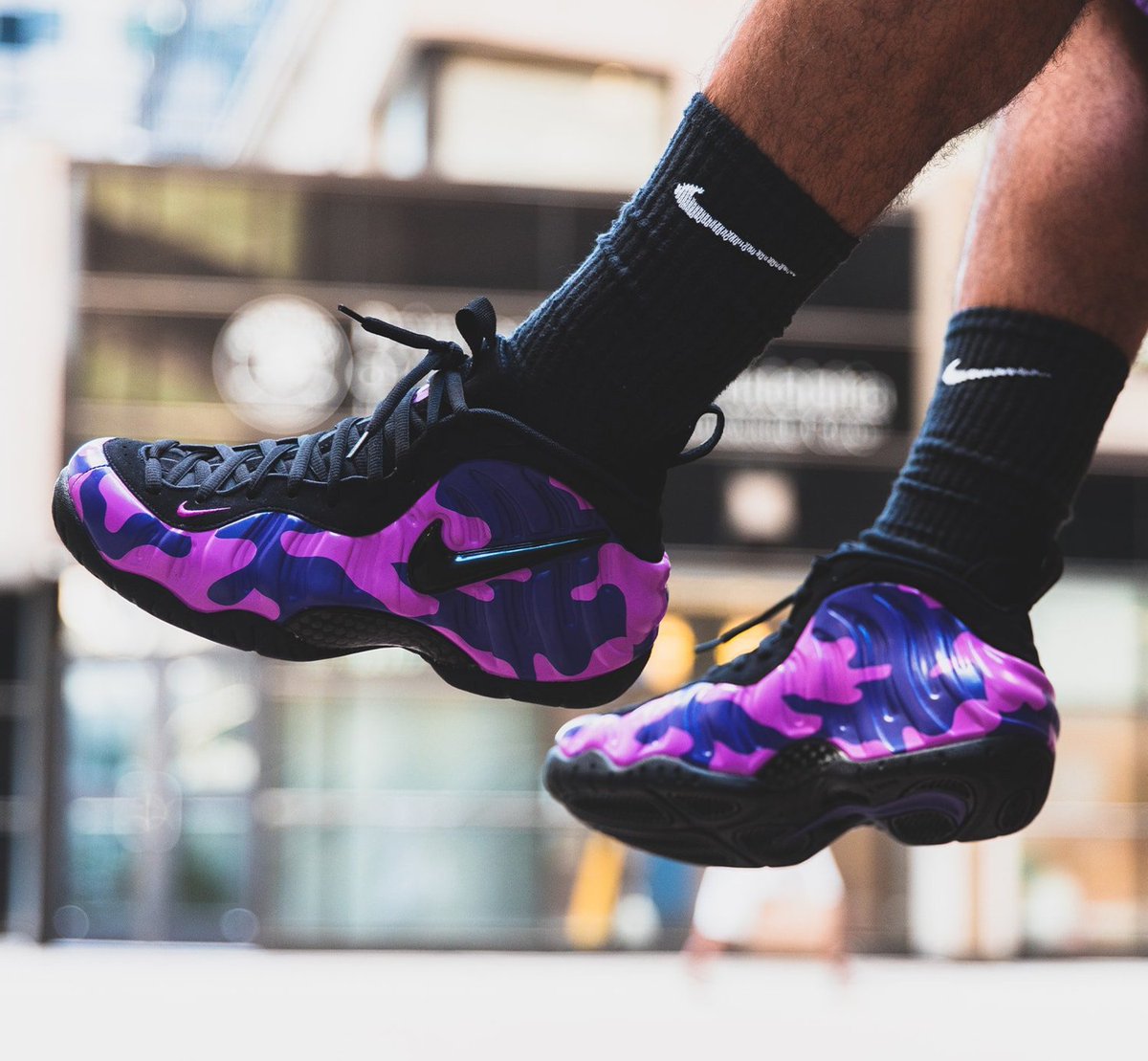 purple foamposites camo