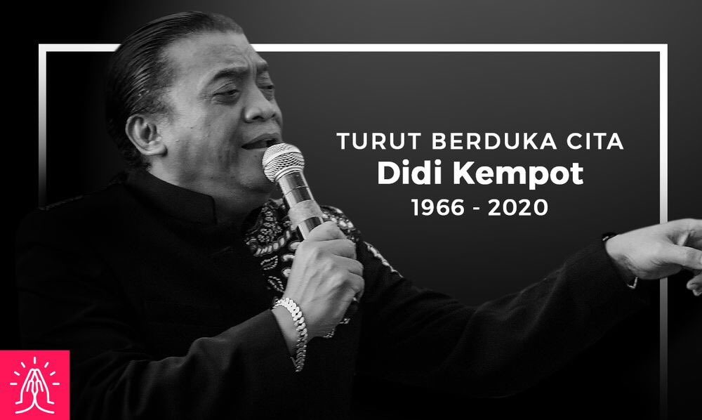 smartfrenworld's tweet image. Selamat jalan maestro musik campursari kebanggaan Indonesia, Dionisius Prasetyo atau Didi Kempot yang dikenal sebagai The Godfather of Brokenheart. Pada hari Selasa 5 Mei 2020 di RS Kasih Ibu, Solo, Jateng pada usia 53 tahun. Karya-karyamu akan selalu abadi, ambyar sob!