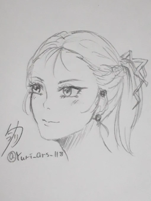 #フォロワーさんの絵を自分の絵柄でリメイクする 

このタグに反応いただきました!
チロルさんの絵をリメイクさせていただきました!✨
ありがとうございます!?

女性は結構描きやすい(*'ω`*)

@chiroru8585 