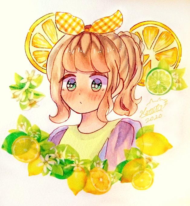 「女の子 レモン」のTwitter画像/イラスト(古い順)