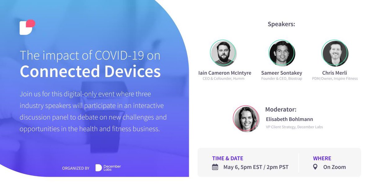 Hope to see you there. #wearables #ConnectedTogether