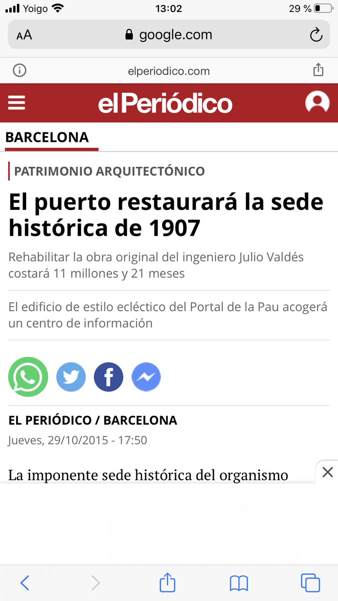 Barcelonaesque1's tweet photo. Avui un altre edifici històric, suposadament van començar les obres de restauració al 2016 i havien de durar 21 mesos. Avui a 2020 segueix en obres, sense cap indicació i no es veu moviment. Sembla que el propietari es el #port. Algú sap res? #portdebcn https://t.co/gUpOvSKbgd
