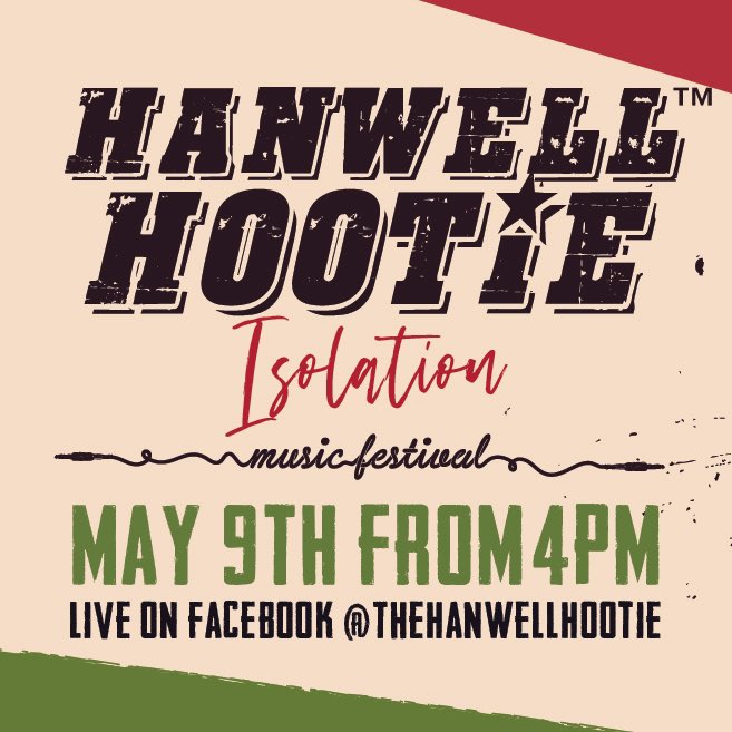 TheGreenW7's tweet photo. Tune in this Saturday 9th May for The Hanwell Hootie Isolation Festival 🎶

Live stream from lots of musicians on The Hootie Facebook page from 4pm

Let’s all support this amazing music event and have the best party at home! 🎉 

#hanwellhootie #music #freefestival #westlondon https://t.co/tHinHNmjBW