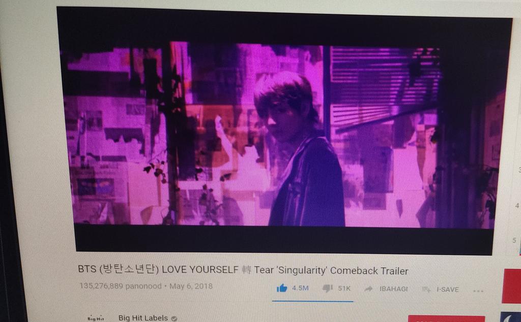 JnT_VTaehyung's tweet photo. @BTSV_BD @UNIVERSE1230 @BTS_twt Thank you for reminding us. Sorry for the blurry. #StreamSingularityMV https://t.co/zBen1EeUjD