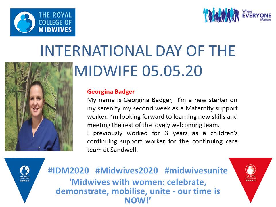 MidwifeFox's tweet photo. Celebrating #IDM2020 @SWBHnhs Throughout today we will be sharing Bios of some of our fantastic team ... #MidwivesUnite #Midwives2020 @SWBHCMWs @SWBH_IFT @SWBHNBS @TobyLewis_SWBH @Midwife_Claire @cathylbrown21 @BenashNaz @TeamCMidO @BevMatthewsRN @helenhu68431879 @PaulaGardner64 https://t.co/sOWuS9cRyg