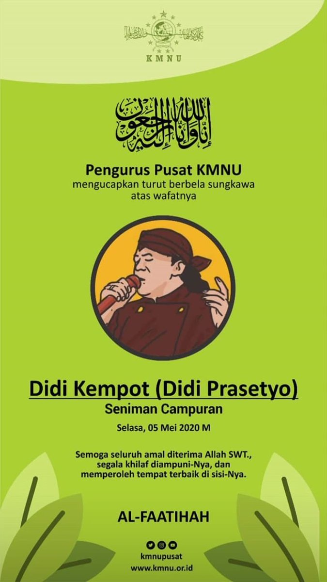 kmnuunywates's tweet photo. Turut berbela sungkawa atas wafatnya Didi Kempot
#kmnuunywates #kmnuuny #didikempot #sobatambyarberduka #netes #stasiunbalapan https://t.co/vy22Lzta1V