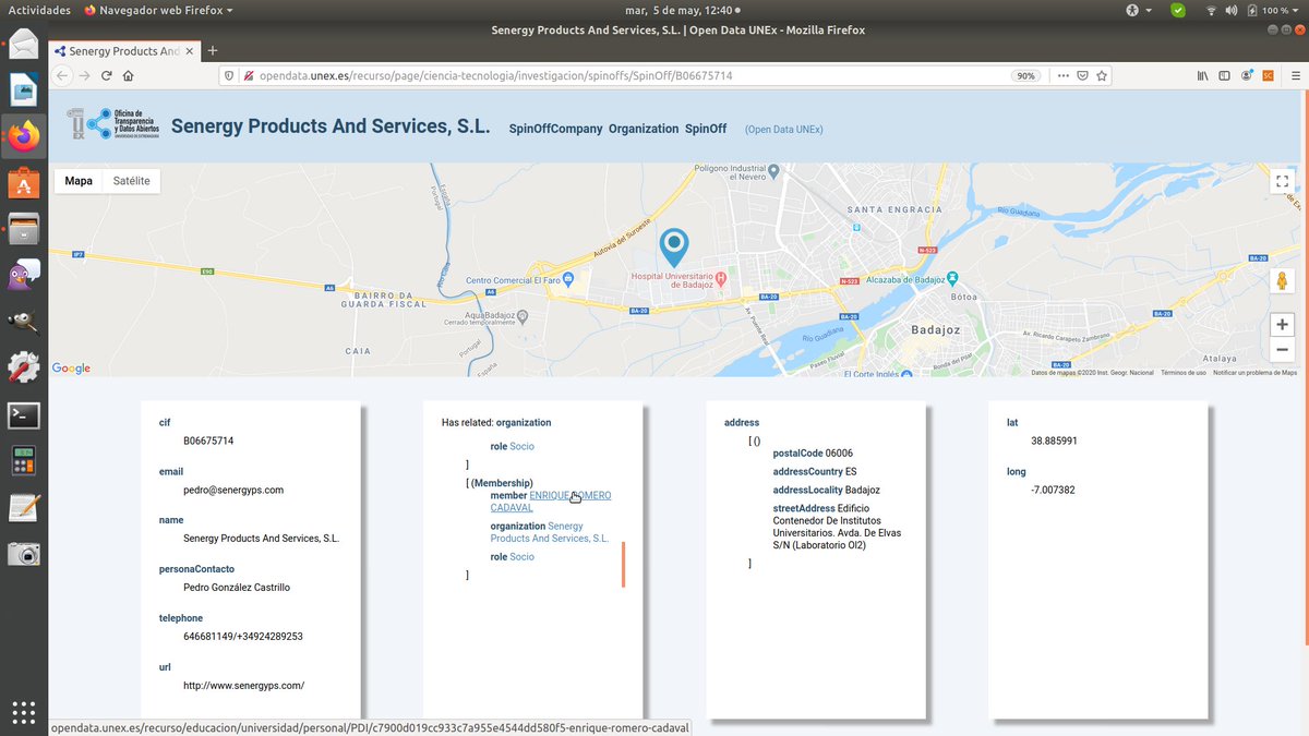 Publicado dataset de spinoffs de la Universidad de Extremadura #UEX <a href="/infouex/">UEx</a> 

opendata.unex.es/dataset/spin-o…

Como siempre, enlazando a investigadores de la UEX.
#opendata #openlinkeddata #datosabiertos
