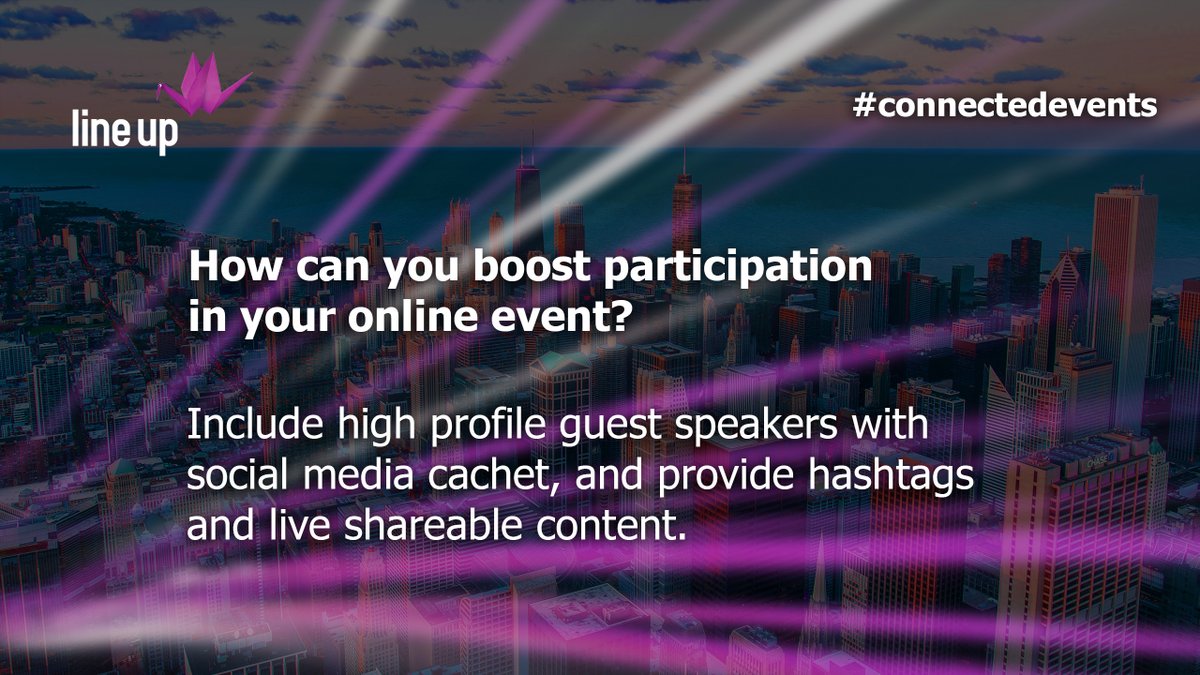 LineUpUK's tweet image. We have so many tips and ideas for your virtual and hybrid events! It would be selfish not to share them... Read more about how to run successful hybrid events in our blog here: lnkd.in/dab3gtS

#virtualevents #sustainableevents #connectedevents #hybridevents #coronavirus