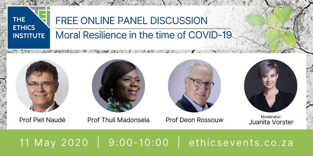 EthicsInst's tweet photo. [Free webinar] We invite you to Join us for a complimentary webinar on Moral Resilience in the time of COVID-19.

This event will also include the book launch of the Codes of Ethics Handbook. 

Click here to register https://t.co/uNyZ1mzhrG https://t.co/hr8hpstIsp