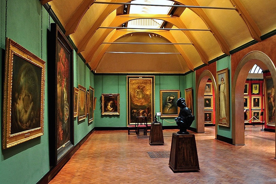 3.3/ Watts Gallery 1904. Dedicated to the works of artist George Frederic Watts. Inspired by the earlier arts & crafts movement. The buildings galleries are top lit by natural light. After selling two paintings and receiving grants the building was restored and reopened in 2011.