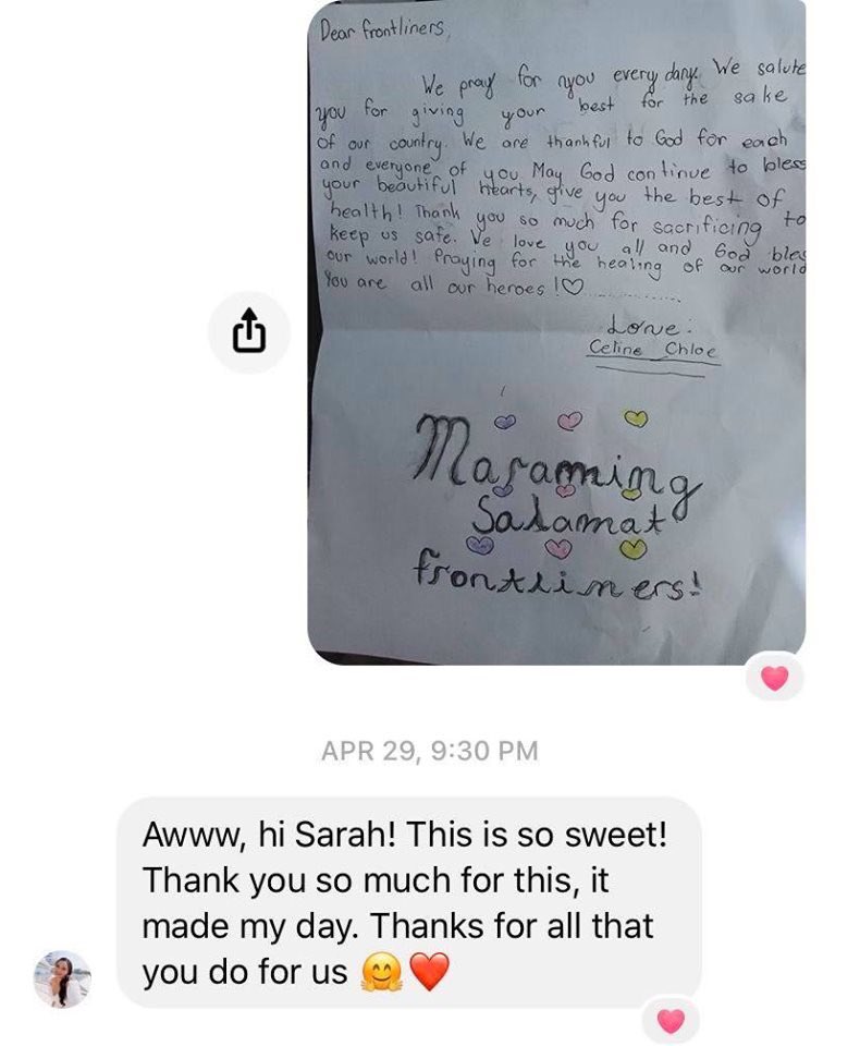 TomasinoPSB's tweet photo. In the past month, we called for kids to create Support Cards as a way of showing our gratitude to our frontliners. 

Aside from raising funds, it was also a goal of ours to uplift their spirits in any way we could. 

Thank you to all kids who submitted their support cards. 🙏🏻 https://t.co/xDTKRXm71H