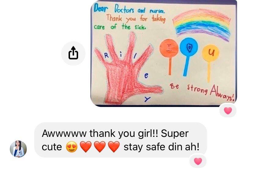 TomasinoPSB's tweet photo. In the past month, we called for kids to create Support Cards as a way of showing our gratitude to our frontliners. 

Aside from raising funds, it was also a goal of ours to uplift their spirits in any way we could. 

Thank you to all kids who submitted their support cards. 🙏🏻 https://t.co/xDTKRXm71H