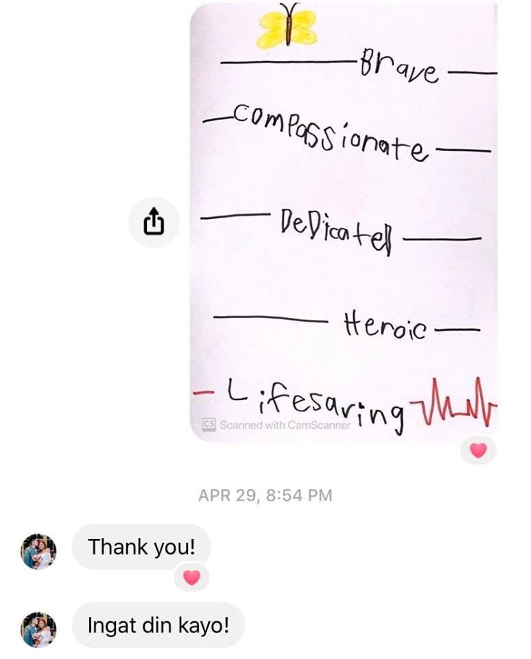 TomasinoPSB's tweet photo. And to our frontliners, we hope that the messages from these kids were able to put a smile on your face, and was able to give you the strength to keep on fighting for our nation. Thank you for being our heroes! 💛 #TomasinoParaSaBayan https://t.co/Bhch2o8SGi