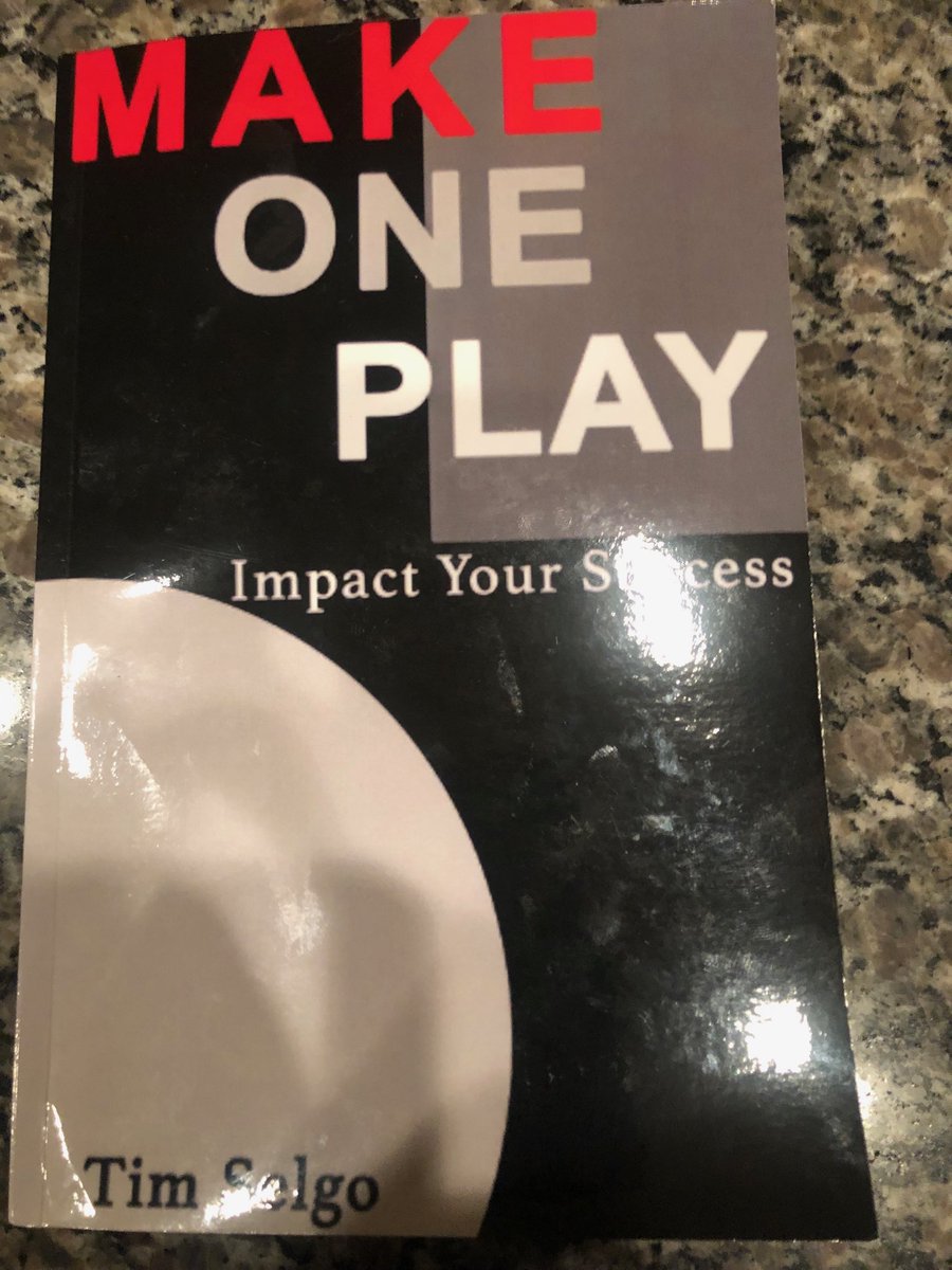 MarcusManning2's tweet photo. .@TimSelgo has provided me with many golden nuggets over the years. I’m definitely getting some more reading #MakeOnePlay. Quick and easy read with high level content from one of the best athletic administrators to do it. 👊🏾#AlwaysLearning https://t.co/IMr7s7tCPV