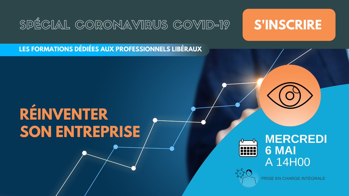 Oniffpl's tweet photo. Et si l'on vous disait qu'il était possible de rebondir ?
Donnez vous toutes les chances en participant à notre formation exclusive 100% financée : 

RÉINVENTER SON ENTREPRISE 
🗓 Demain à 14h ➡ Inscription obligatoire https://t.co/d0XVVXMEE6

#SoutienAuxPL #webinar #COVID19 https://t.co/r0fSgwJRGO