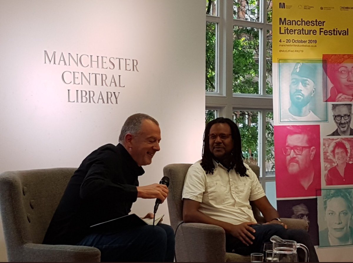McrLitFest's tweet photo. GOOD NEWS: Weโre delighted that @colsonwhitehead has won a second @PulitzerPrizes for his extraordinary novel #TheNickelBoys We loved having Colson read and discuss his writing with @Mr_Dave_Haslam at #MLF19 and canโt wait to read his forthcoming novels. https://t.co/dnfp1N9VEQ