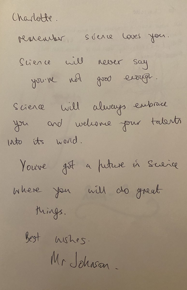“Science will never say you’re not good enough. Science will always embrace you and welcome your talents into its world”, on my final day of High School, these words encouraged the journey to become an Engineer 👩🏼‍🔧👩🏼‍🔬👩🏼‍💻