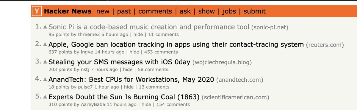 samaaron's tweet photo. Yey, @Sonic_Pi is at the top of HN again. 

I'm bracing myself for the comments. So far there's a couple of people wishing the docs were better?!?! And the standard person wishing it was written in the snake language.

Nobody is mentioning the badass Erlang in there! ;-) https://t.co/BGNvVb2yJE