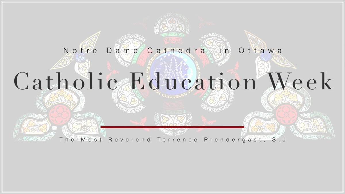 Don't forget to join us this morning at 10 am, as we celebrate the annual Catholic Education Week Board Mass, presided by <a href="/archterentius/">Terrence Prendergast</a> with greetings from Director of Education, John Cameron. Visit: youtu.be/nAV1_stg8uo 
#CEW2020 #IgnitingHope