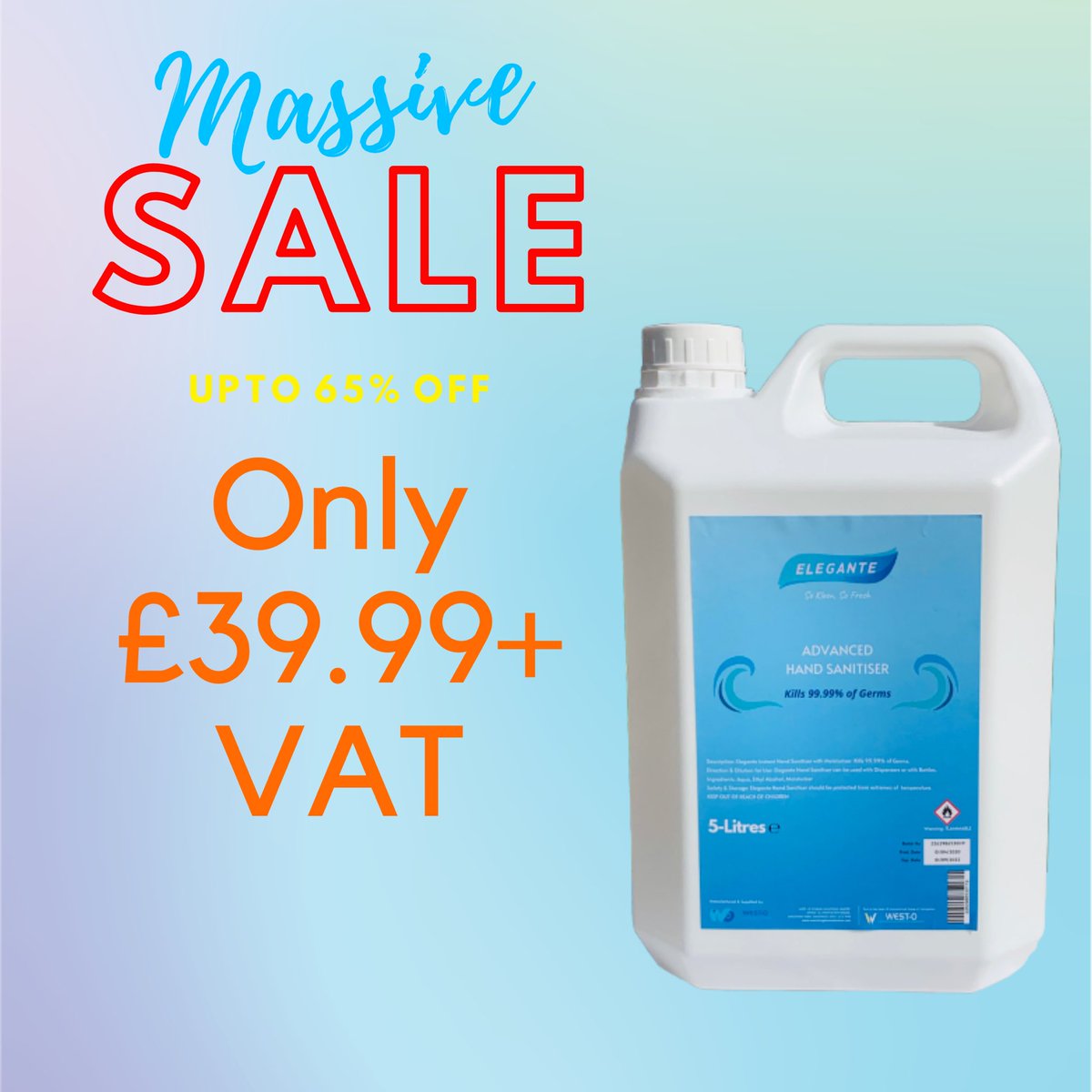 A new way to Sanitize!! Stop paying to wait around weeks and weeks for your order. We deliver nationwide same-day or next day!!!!