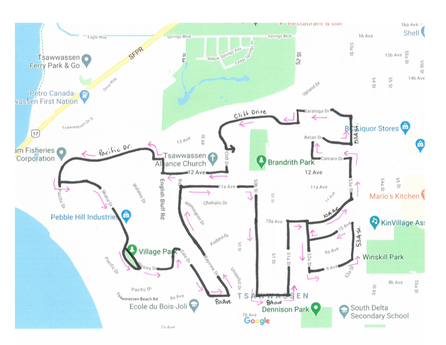 Teeechur's tweet photo. @cliff_drive We can't wait to see you on the route! #Carparade #PhysicalDistance #sd37 https://t.co/BUO90EBewq