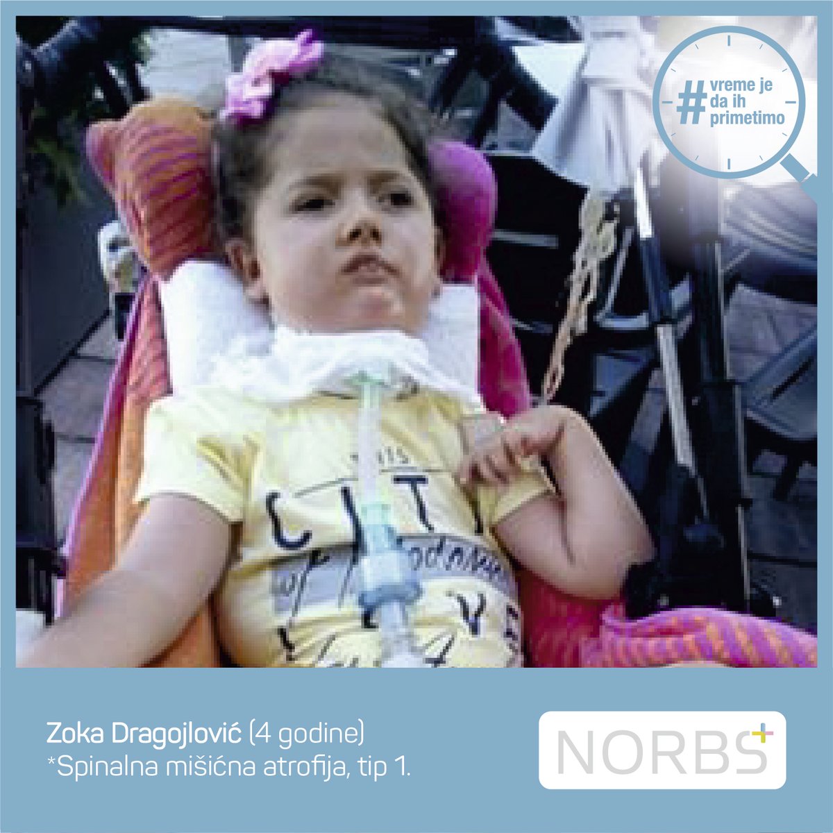 NorbsPlus's tweet photo. SMA je progresivna. A dragoceno vreme prolazi prebrzo. Za većinu porodica sa genetskim bolestima naučni napredak je brutalno spor.
#sms5105 #norbsplus https://t.co/gEPLx0TJU8