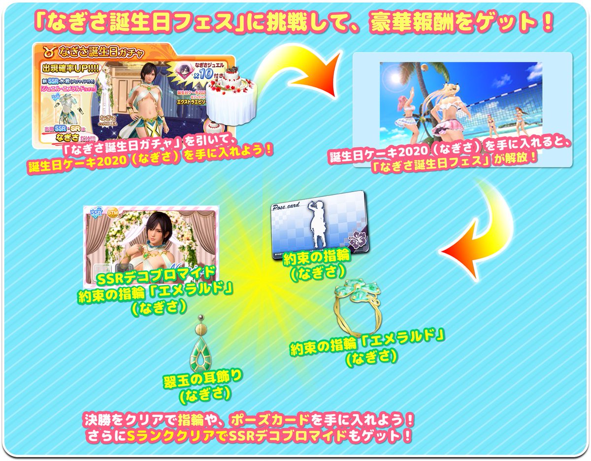 Doax Venusvacation公式 Auf Twitter 約束の指輪 で思い出を なぎさ お姉ちゃんの 約束の指輪 は深紅で情熱的な宝石 エメラルド 誕生日ガチャ についてくる フェス挑戦権 で 約束の指輪 が手に入るフェスに挑戦してね 指輪をプレゼントで Doax Venusvacation公式 Auf Twitter 約束の指輪 で思い出を なぎさ お姉ちゃんの 約束の指輪 は深紅で情熱的な宝石 エメラルド 誕生日ガチャ についてくる フェス挑戦権 で 約束の指輪 が手に入るフェスに挑戦してね 指輪をプレゼントで
