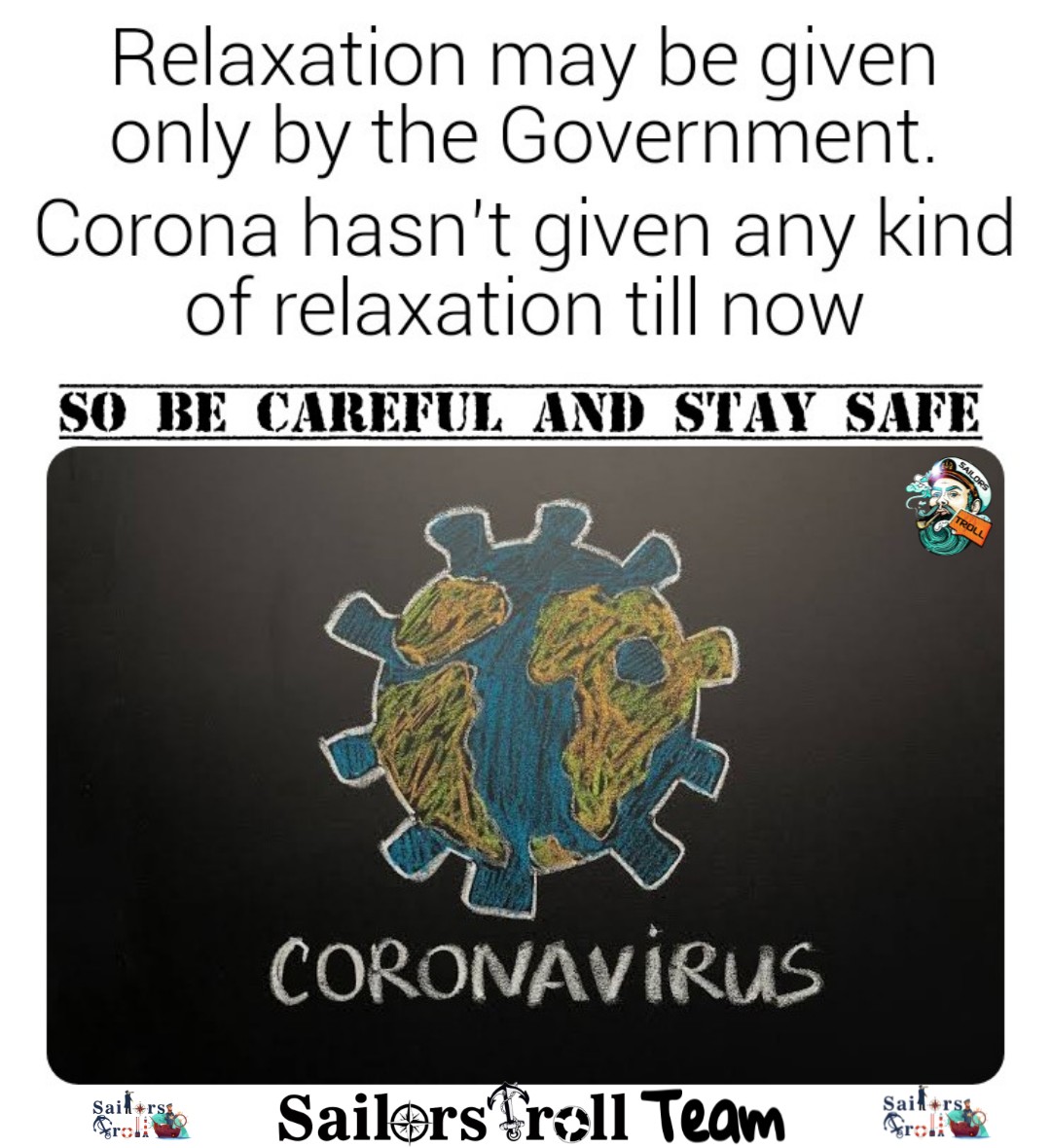 Sailors_troll's tweet photo. One out of box meme because we care for our followers🤗 

Follow us on Instagram &amp; Facebook @sailors_troll

#coronavirus #covid19 #pandemic #lockdown #relaxation #merchantmarine #sailorstroll #sailorsparithabangal https://t.co/CjjwmWa6S6