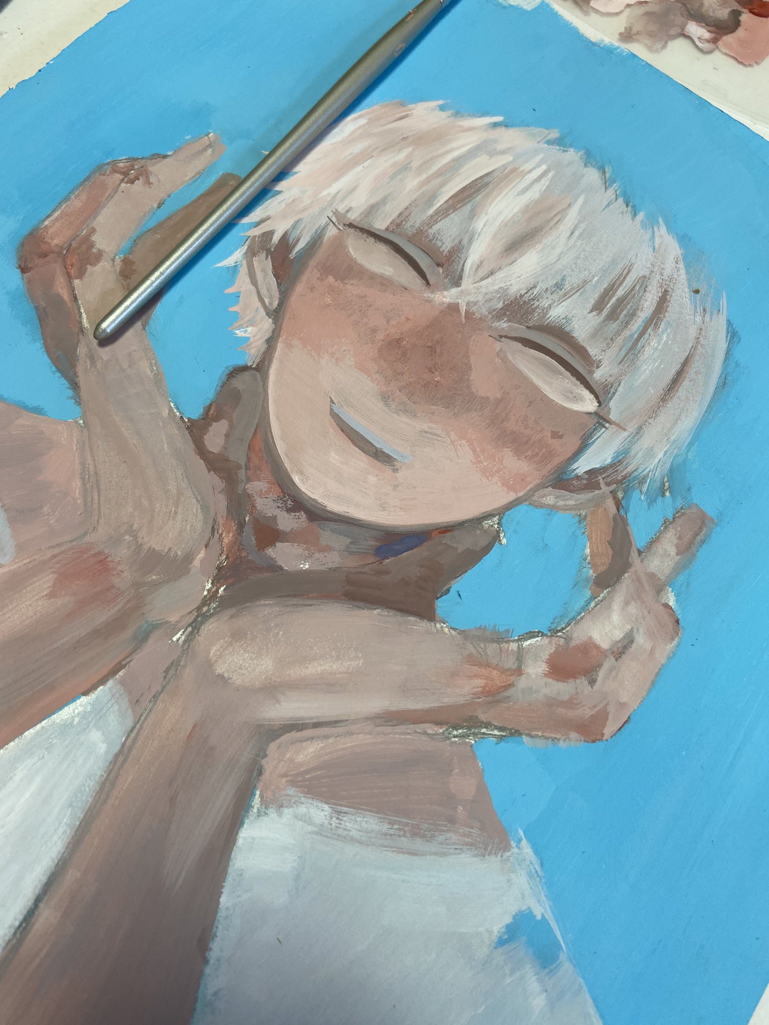 林檎 進捗です 私はアナログ厚塗りが嫌いなんだ T Co Mrdpagzx5f Twitter