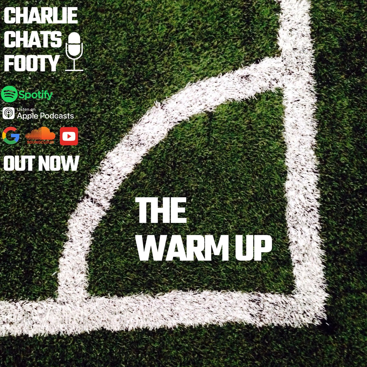 CharChatsFooty's tweet photo. 🚨 LAUNCH EPISODE 🚨

The Charlie Chats Footy Podcast - The Warm Up

You can listen on Spotify, Apple Podcasts, Google Podcasts and everywhere else podcasts go. You can also subscribe to The Charlie Chats Footy YouTube channel and listen through there. Have a butchers. OUT NOW. https://t.co/7jpWlrjD8K