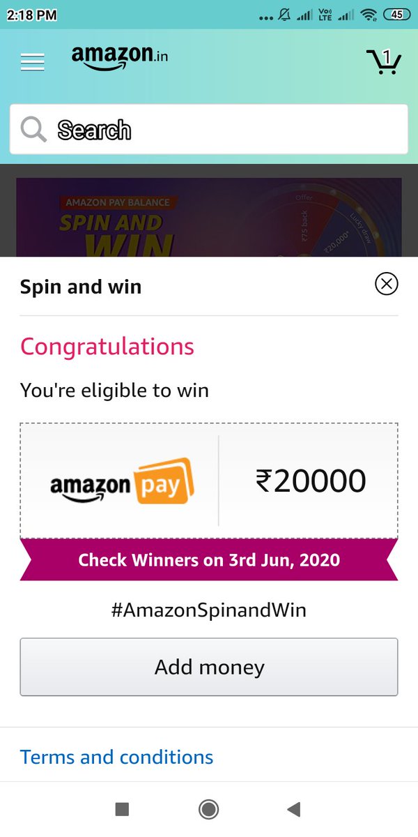 umeshma36629422's tweet image. Umesh
@umeshma36629422 

#AmazonSpinandWin 

#amazonisgreat