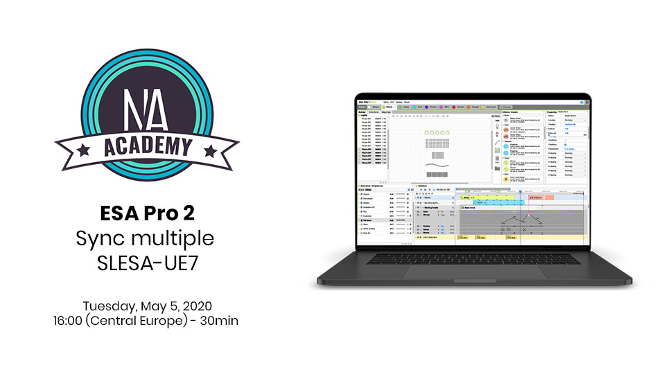 Nicolaudie's tweet image. Need more standalone DMX universes? Learn how to sync multiple SLESA-UE7 today 4pm (CET).

More info nicolaudie.com/academy.htm

#lightingcontrol #dmxcontrol #lightingdesign #dynamiclighting #pixelmapping #freewebinar