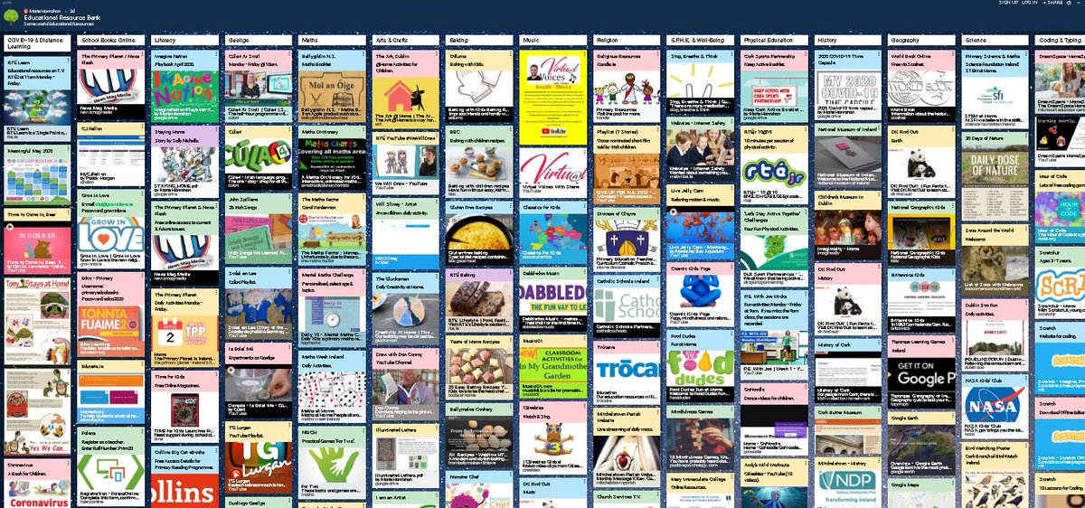 BallygiblinNS's tweet photo. Three Padlets to use in May: 📚‘Educational Resource Bank’💻https://t.co/Ja8nbH5H3G 
🐝‘The Great Outdoors’🌿https://t.co/8UCShcOtzj 
🏃‍♀️‘Active Breaks’🏃 https://t.co/l66MU1QIbs 
@padlet #edshareie #StaySafeStayHome https://t.co/RsrTmYQ115