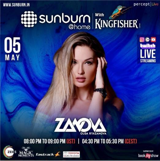 PerceptEMC's tweet photo. #SunburnAtHome tonight with electrifying Dutch DJ Duo @lucasandsteve and popular contemporary Artist from Moscow, Russia #ZANOVA
Only on @SunburnFestival Instagram & Youtube handles, Twitch App and @ZEE5India ZEE5
For daily updates register here: https://t.co/CqwvwbfPmO https://t.co/rj1fItWqHr