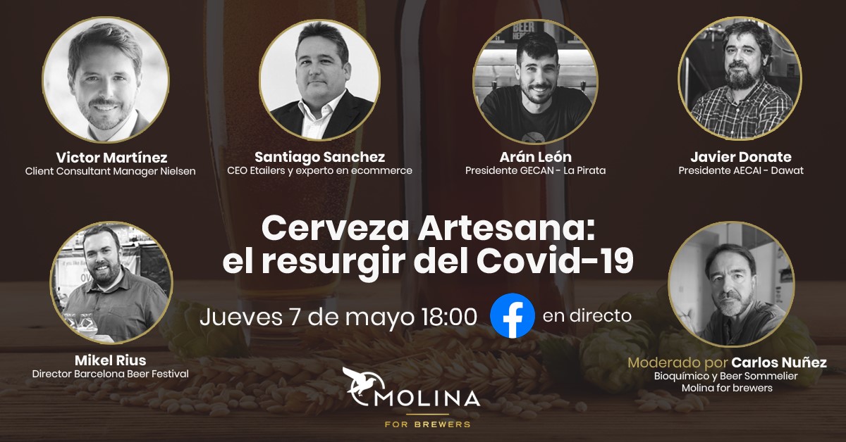 theetailers_'s tweet photo. Este jueves hablamos de #cerveza artesana y #COVID19 en directo en la cuenta de #Facebook de Molina For Brewers 🍻
Oportunidades y amenazas en este interesante sector. ¿Te animas?

🗓️Jueves 07/05
⏰18h
👉https://t.co/MzrUqNw0Hx https://t.co/AjK9w33SXo