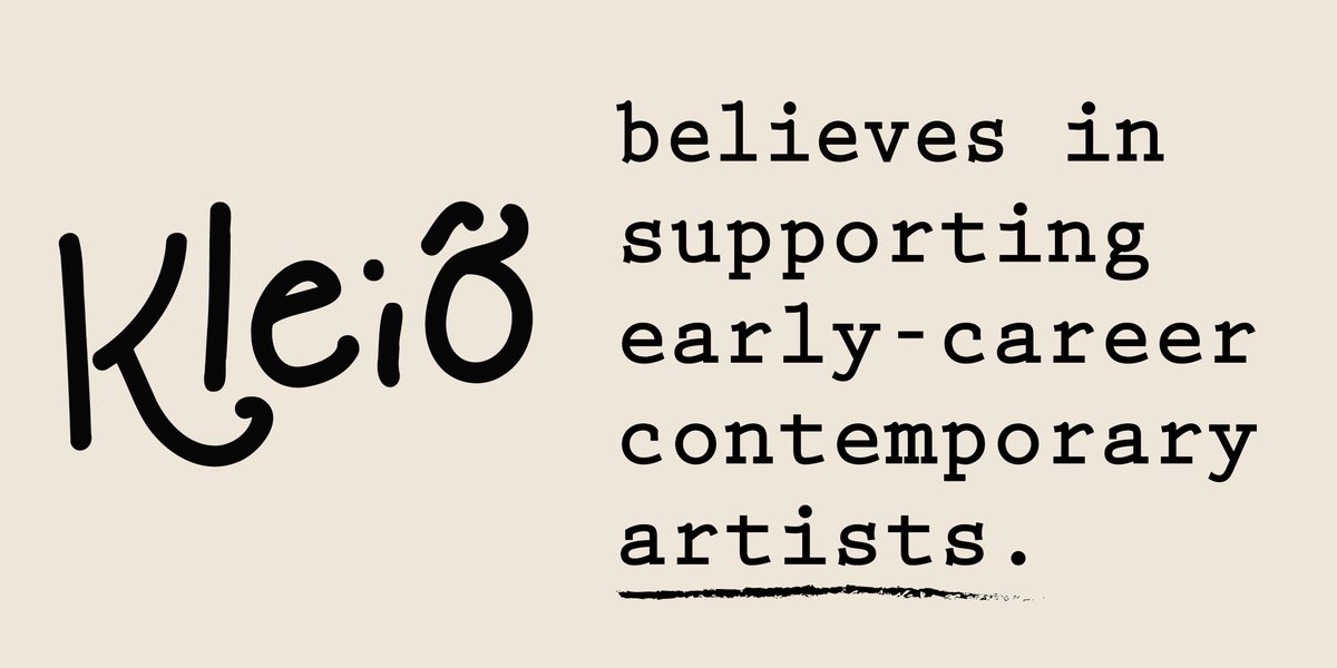 kleiocollective's tweet photo. Kleió believes in supporting early-career contemporary artists. https://t.co/xIOUuEPKjS