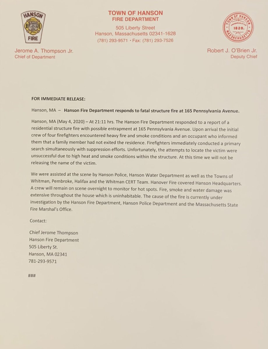 Hanson Fire (@hansonfire) on Twitter photo 