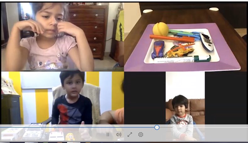 AggarwalAnanta's tweet photo. Nursery Ss played memory game with different variations as part of their play unit #earlyyears #PlayTogether #pyp #playunit #EYMatters #virtuallearning #nursery #playbasedlearning @AneeshaSahni @deepa_nanda @Prometheus_Edu https://t.co/wkIcAvW2au