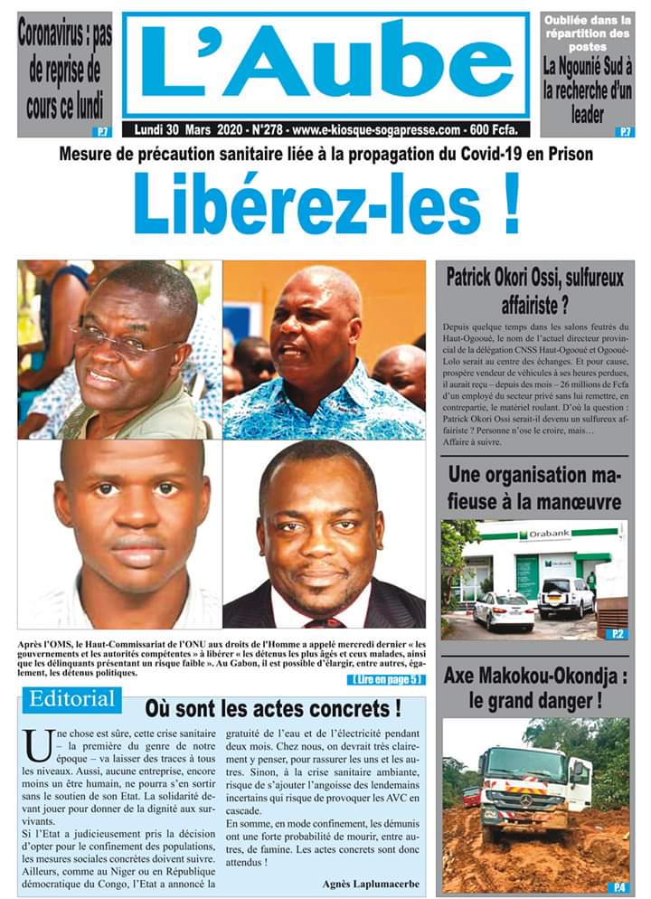 _CGRi's tweet photo. @BilieByNze #Gabon 05/05/2020 Libérez les #PrisonniersPolitiques (4ans de trop)
#BertrandZibi 1342J
#YeoSihifowaNamogoh 1342j
#PascalOyougou 965j
#BallackObame 469j
#JuveMikodibeka 312j
#PrivatNgomo 297j
#ArmelMouendou 203j
@Le_HCR @UNHumanRights
@LeMediaTV @ONU_fr
@ONU_fr @coe
@bbcafrique https://t.co/dsmtQLrcAM